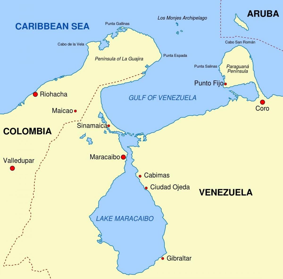 kartta persianlahden venezuela