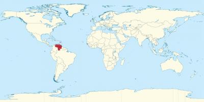 Venezuela on maailman kartta