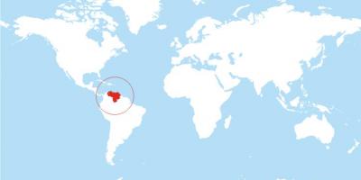 Kartta venezuela sijainti maailmassa