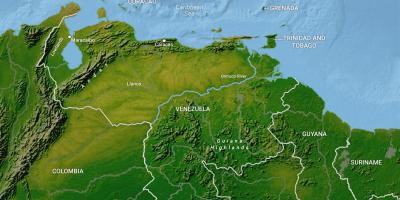 Kartta venezuelan maantiede