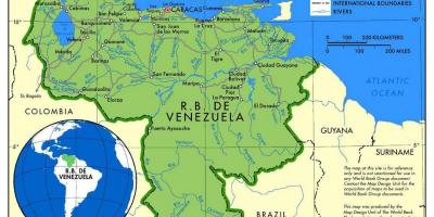 Kartta kartta de venezuela