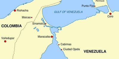 Kartta persianlahden venezuela
