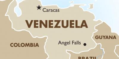 Venezuelan pääkaupunki kartta